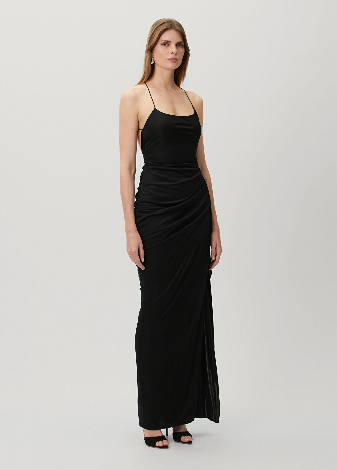 Versace Siyah Maxi Elbise görsel 2