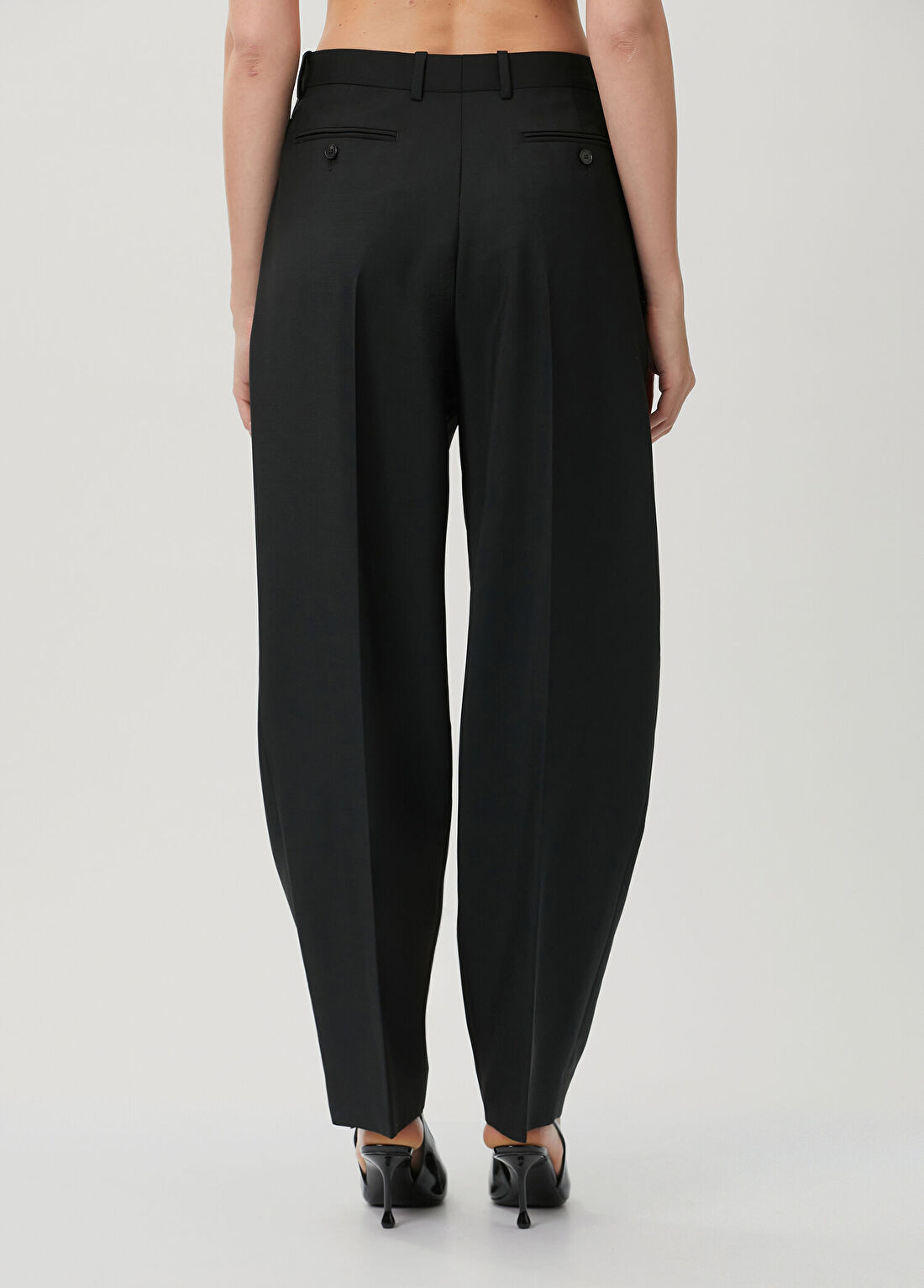 Givenchy Siyah Pileli Yün Pantolon görsel 4
