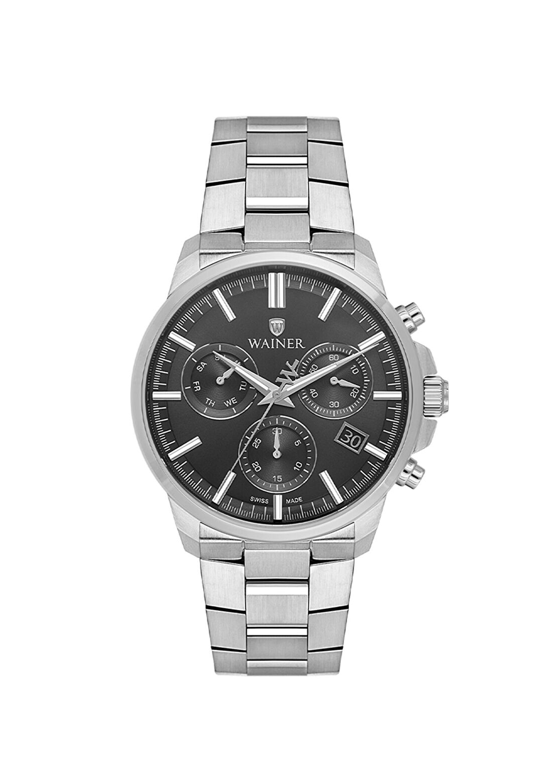 Wainer WA.16200-A Gümüş Çelik Erkek Kol Saati