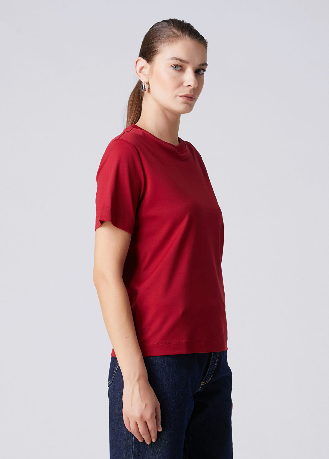 Beymen Collection Vişne T-shirt görsel 4
