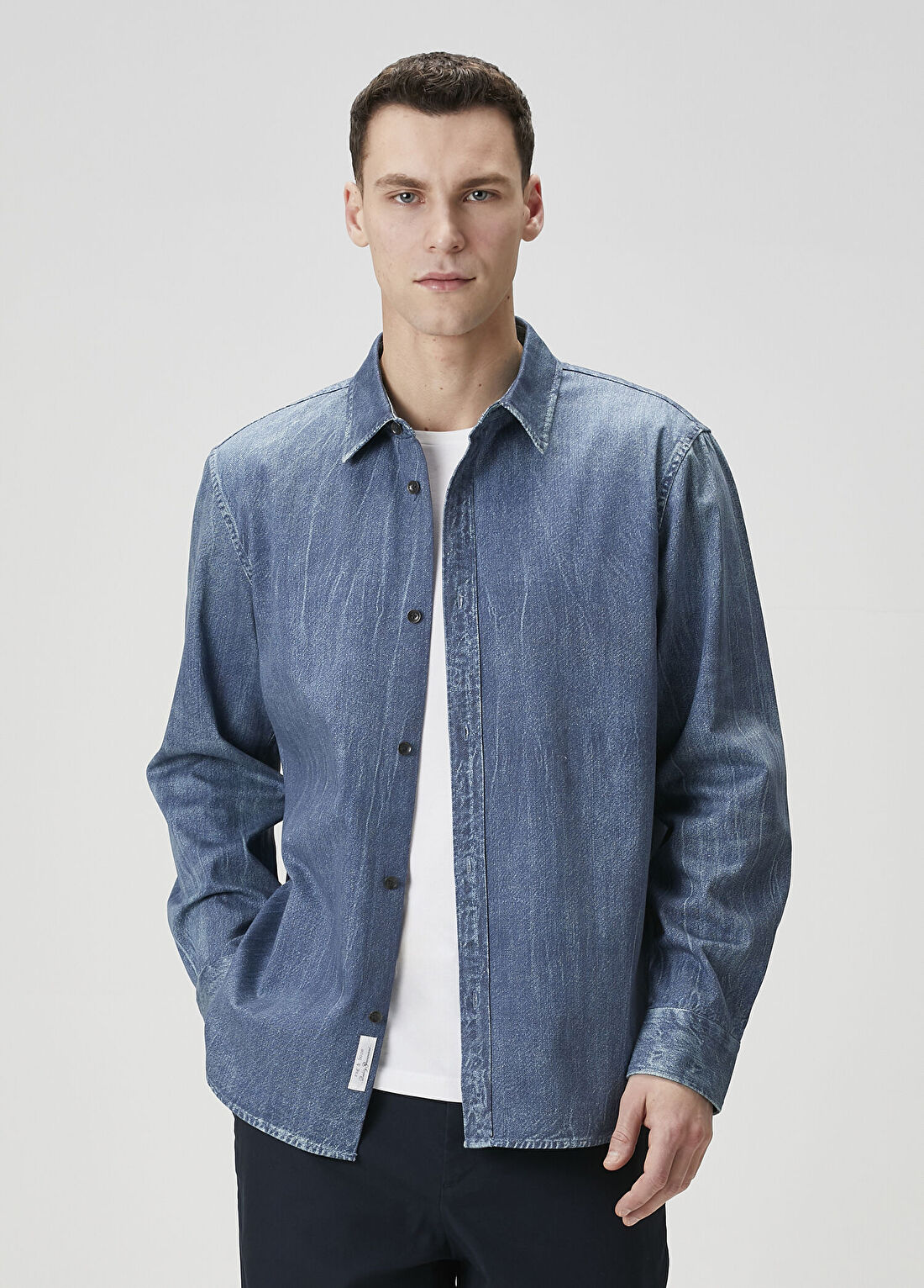 Rag&Bone Miramar Mavi Denim Gömlek