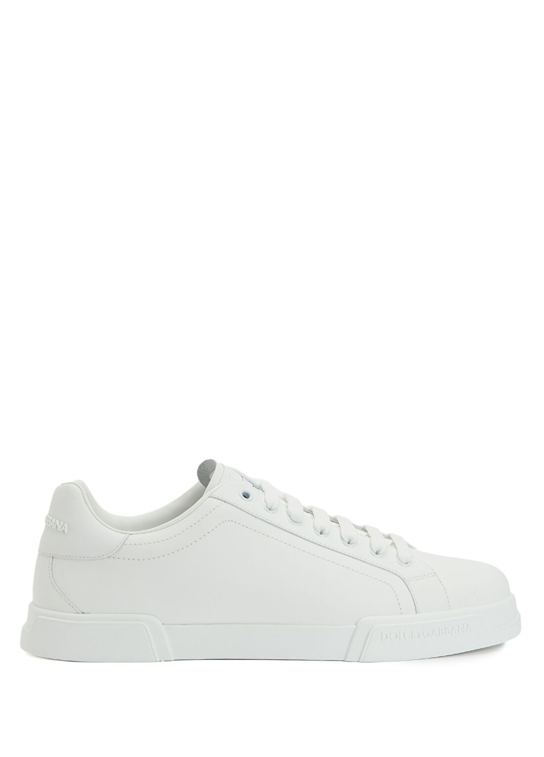Dolce&Gabbana Beyaz Erkek Deri Sneaker