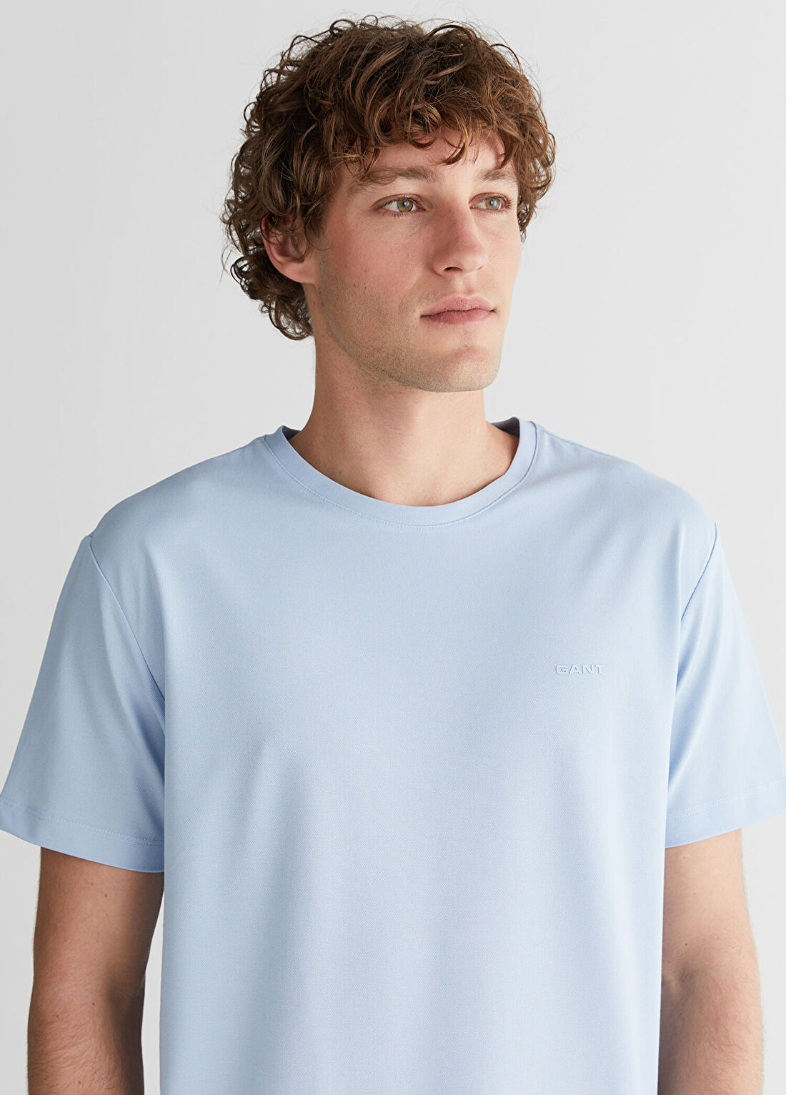 Gant Mavi Baskılı Kısa Kollu Erkek T-Shirt görsel 4