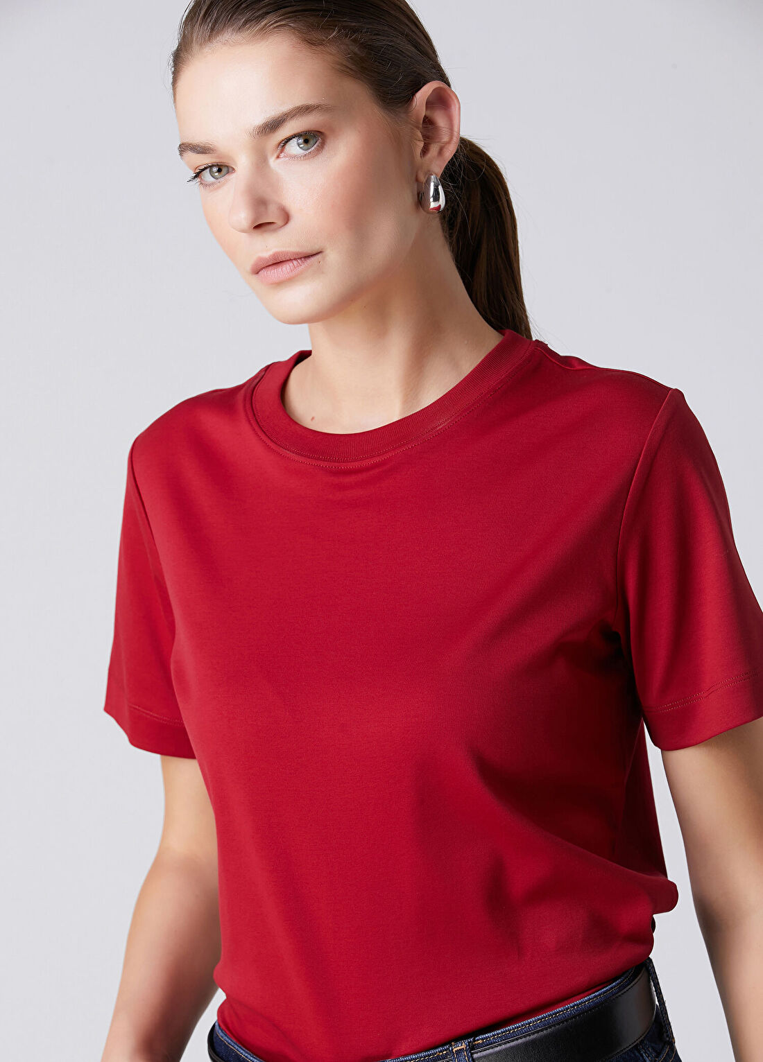 Beymen Collection Vişne T-shirt görsel 2