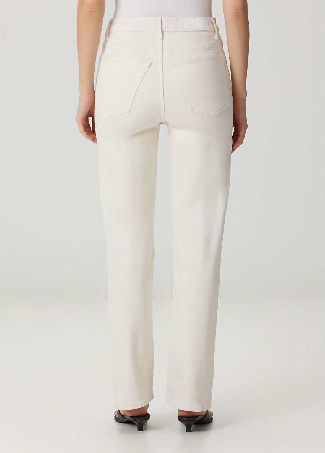 Re/Done 70s Krem Jean Pantolon görsel 4