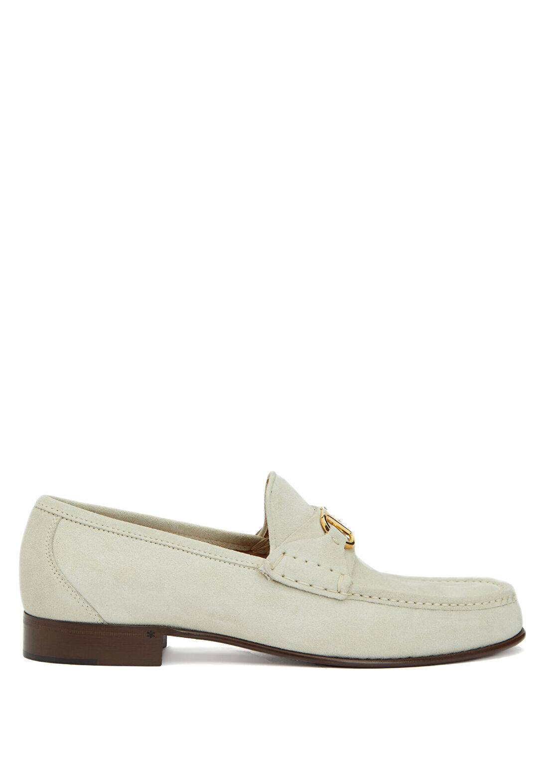 Valentino Garavani Ekru Erkek Süet Loafer