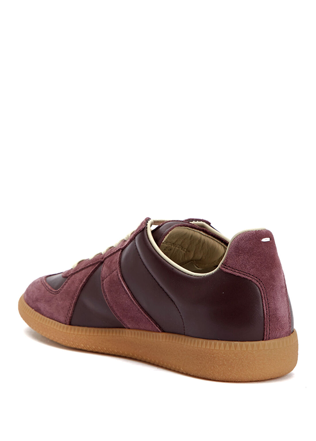 Maison Margiela Replica Bordo Kadın Deri Sneaker görsel 3