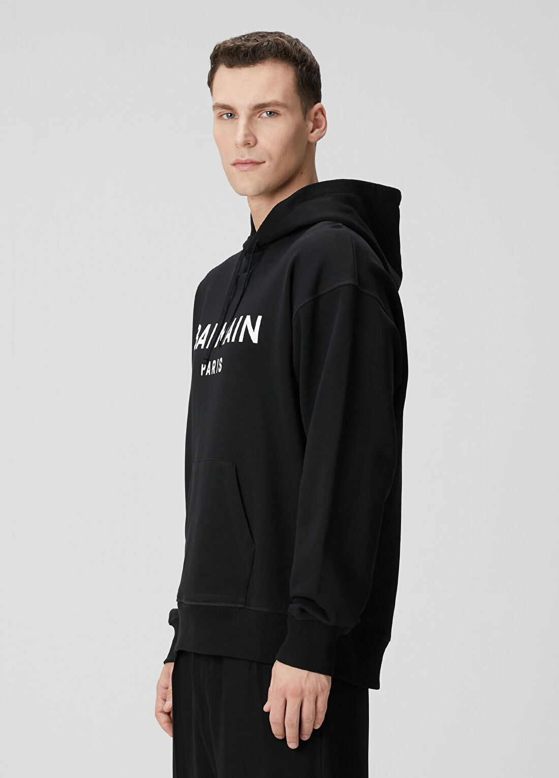 Balmain Siyah Kapüşonlu Sweatshirt görsel 3