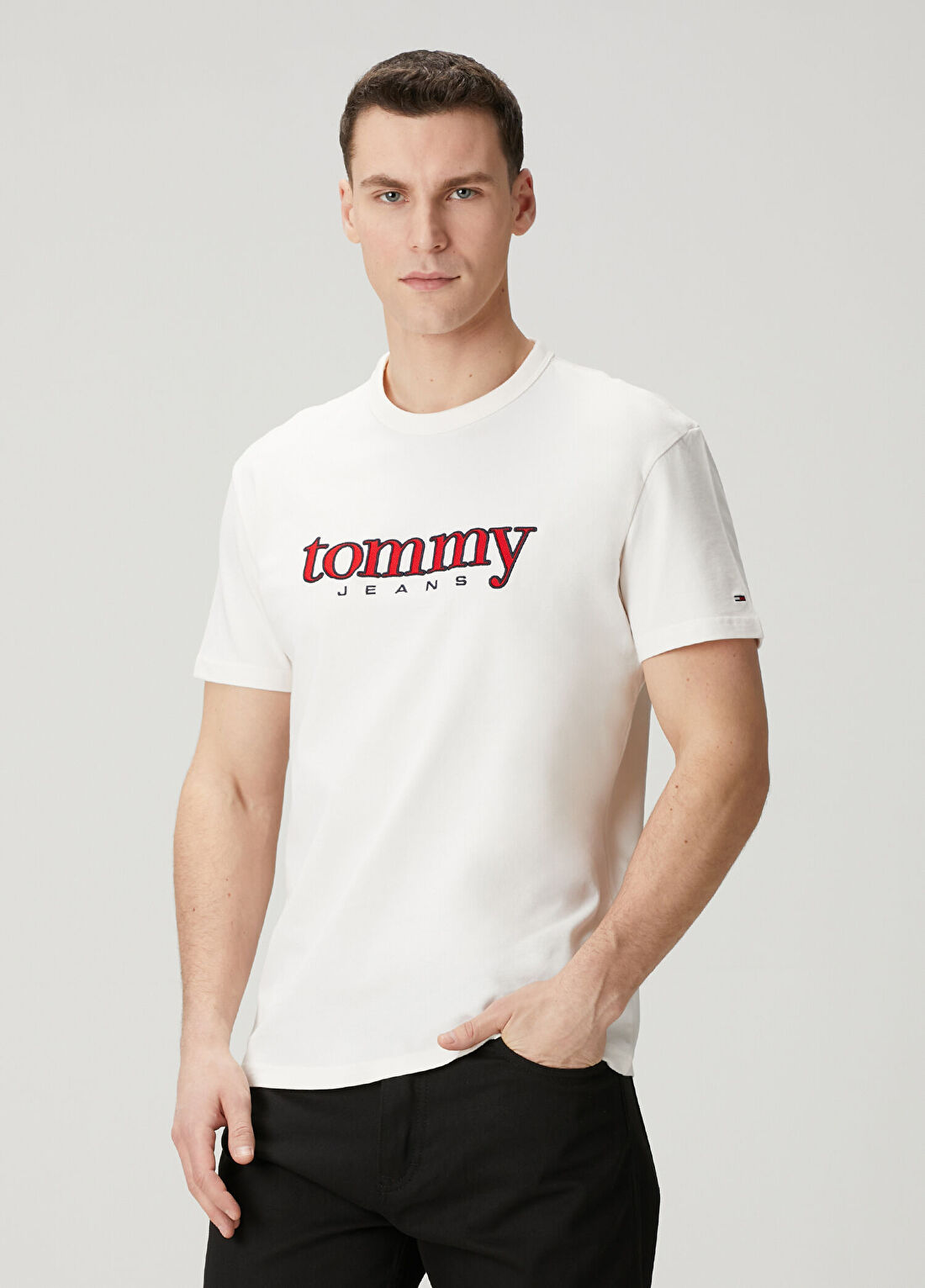 Tommy Jeans Regular Fit Beyaz T-shirt