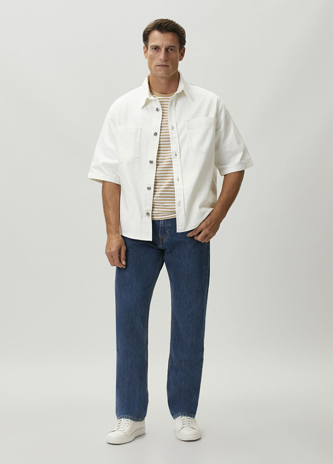 7 For All Mankind Modern Straight Mavi Jean Pantolon