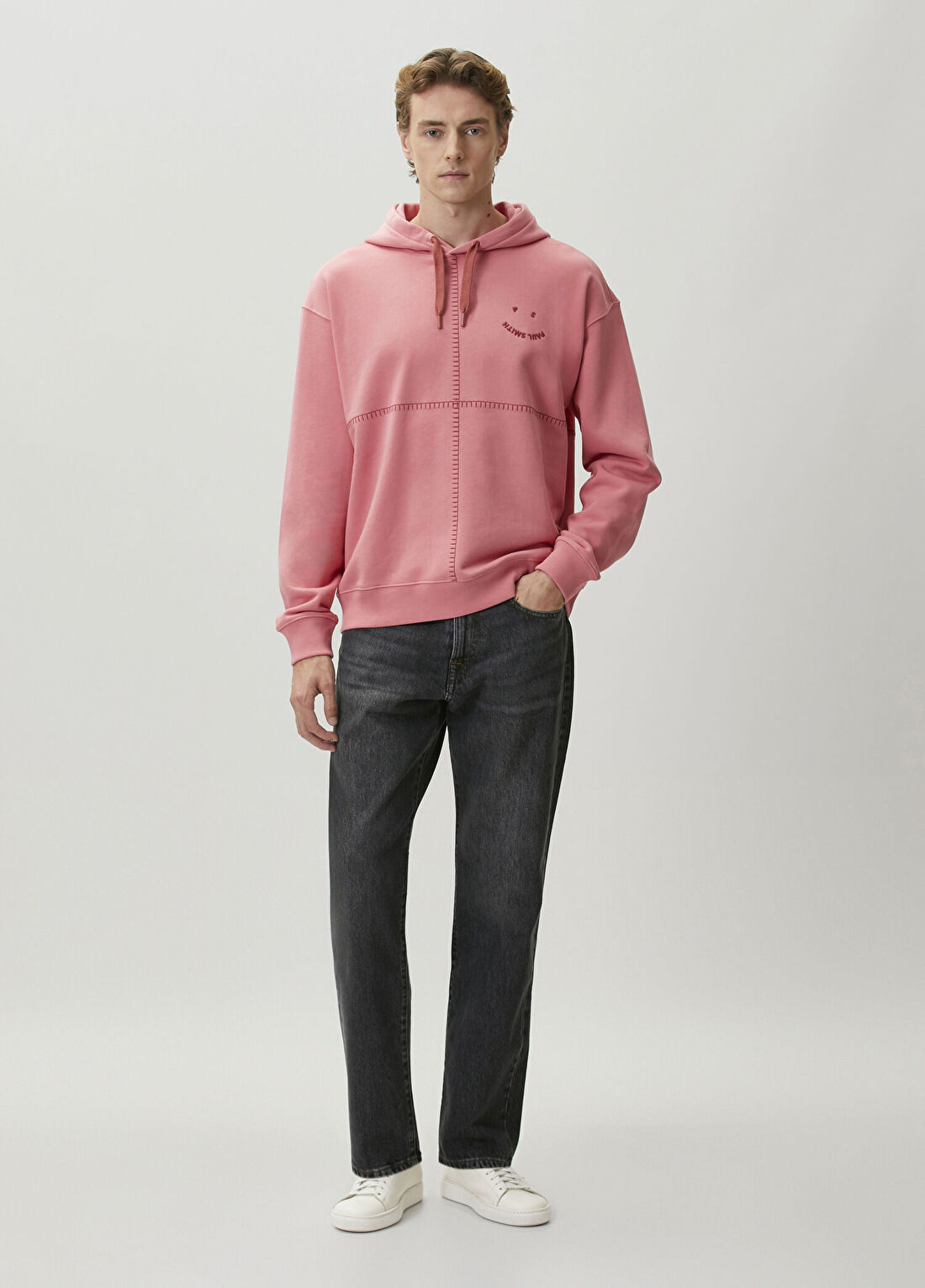 PS Paul Smith Antrasit Relaxed Taper Fit Jean Pantolon