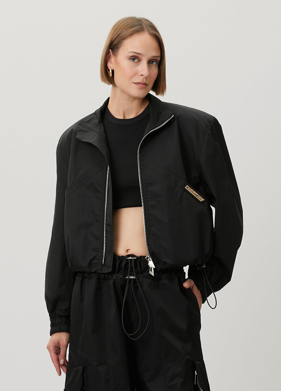 The Attico Siyah Bomber Ceket
