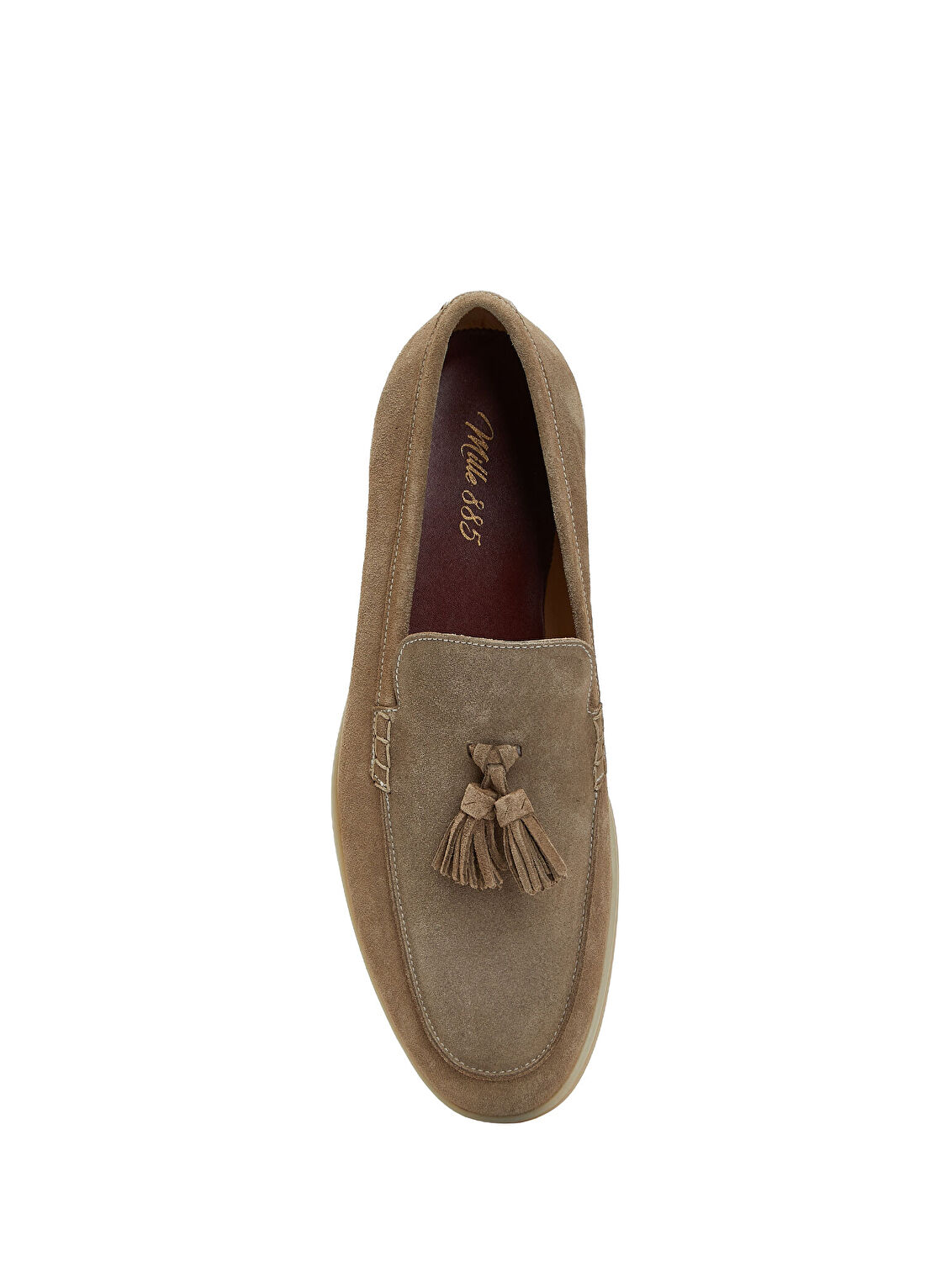 Mille885 George Bej Erkek Süet Loafer görsel 4