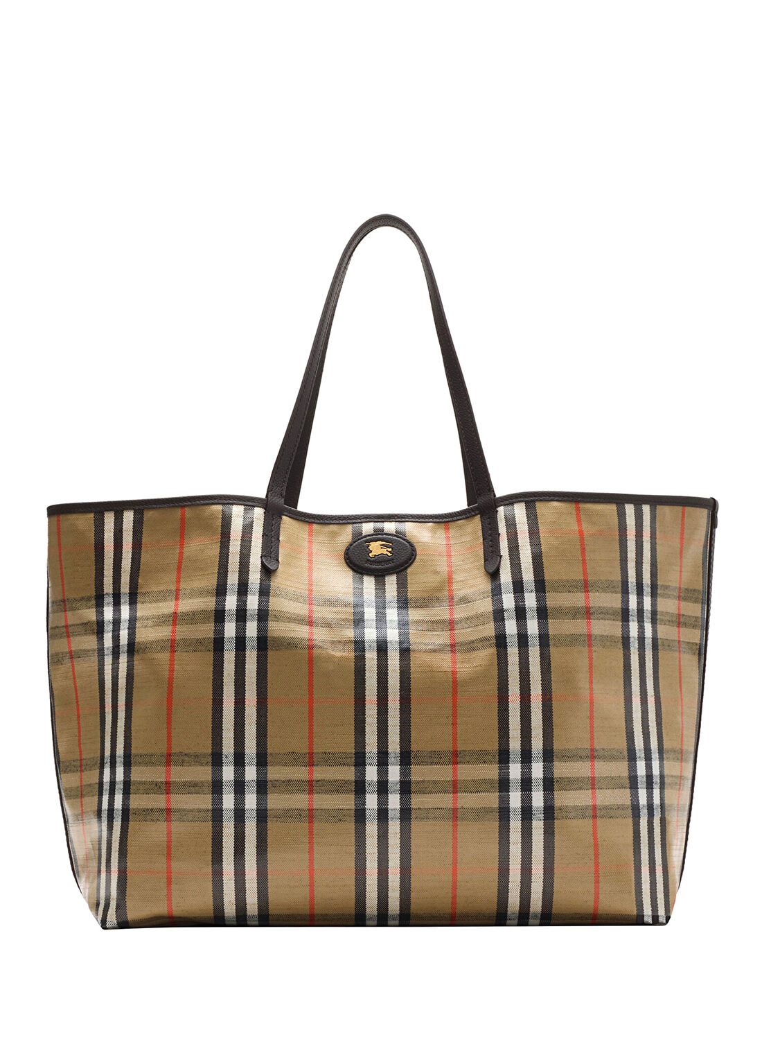 Burberry Large Highlands Bej Tote Kadın Omuz Çantası