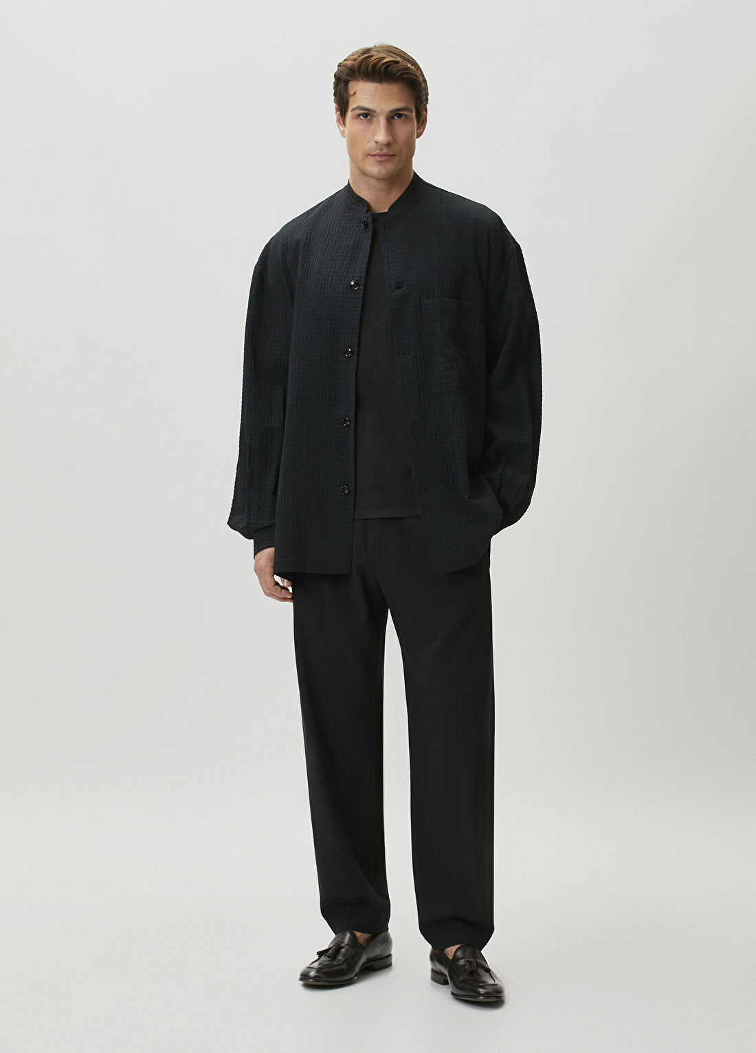 Giorgio Armani Lacivert Dış Gömlek görsel 2