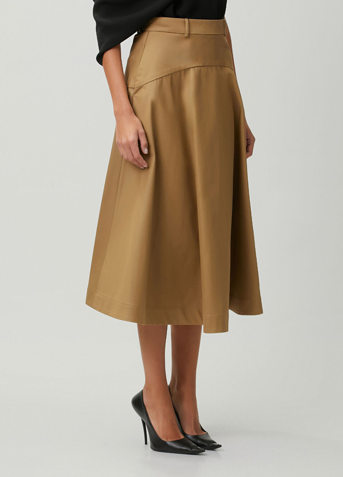 Balenciaga Camel Midi Etek görsel 3
