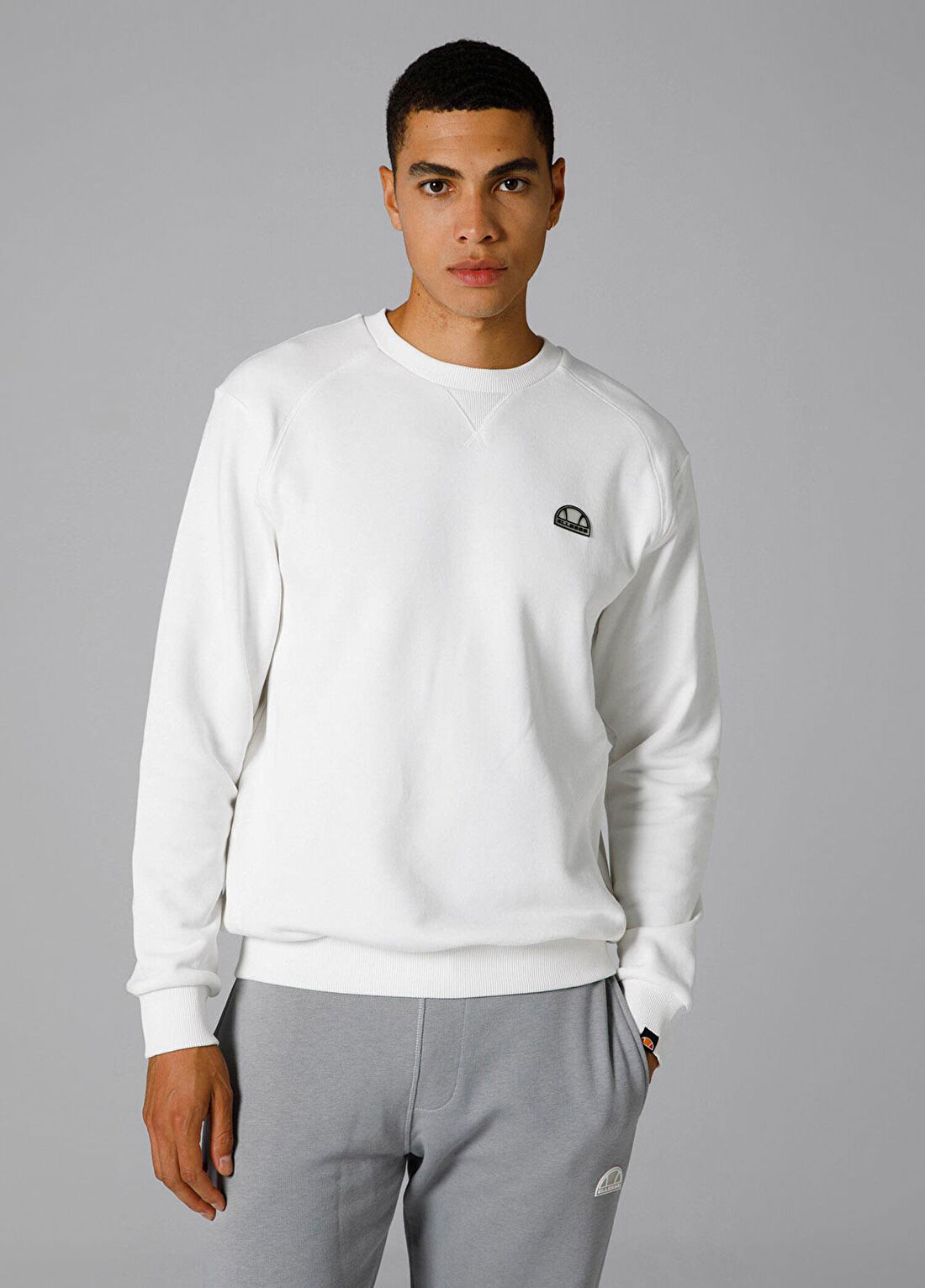 Ellesse Beyaz Erkek Sweatshirt EM282-OF
