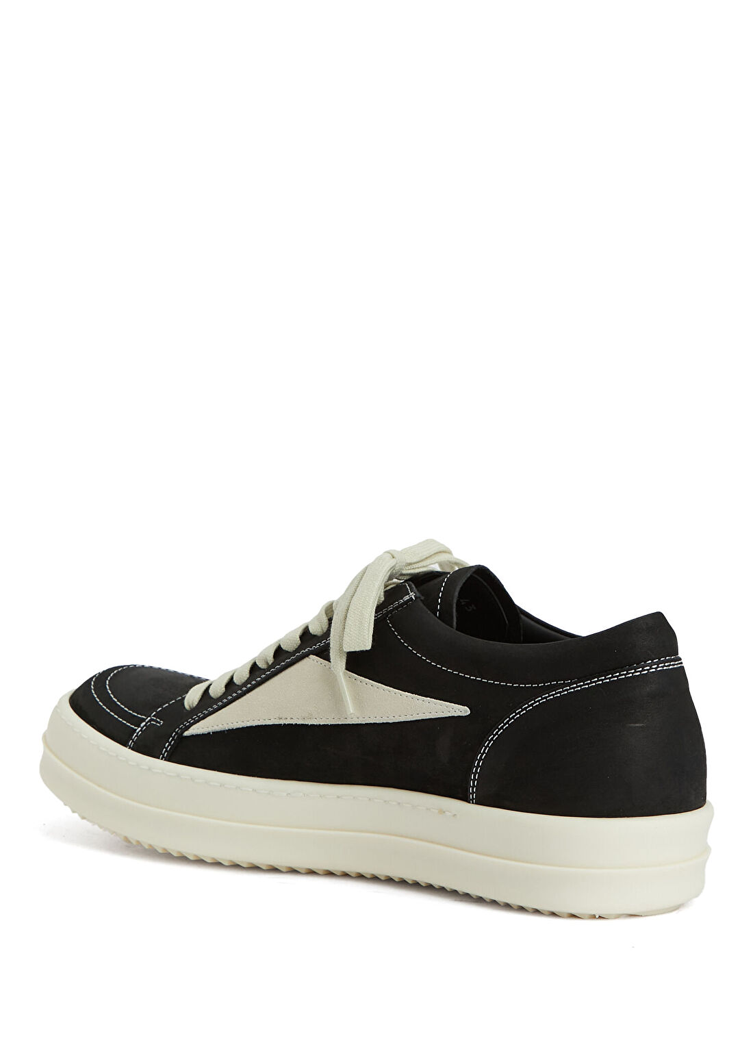 Rick Owens Siyah Erkek Deri Sneaker görsel 3