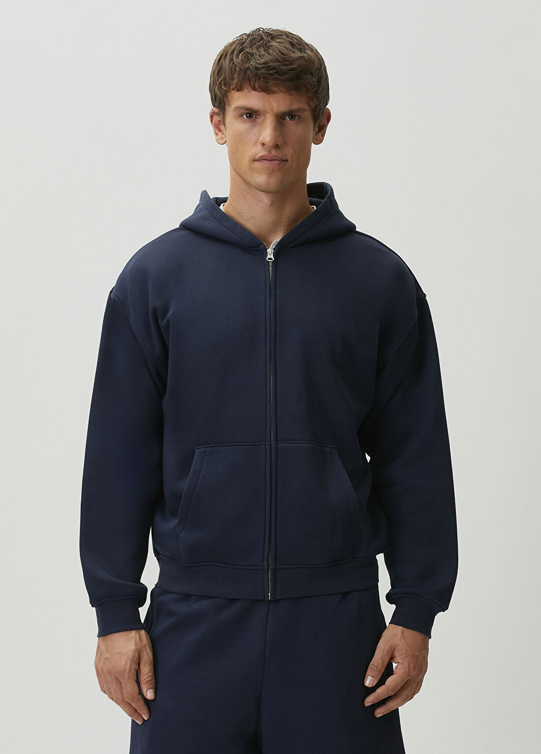 Skims Lacivert Kapüşonlu Sweatshirt