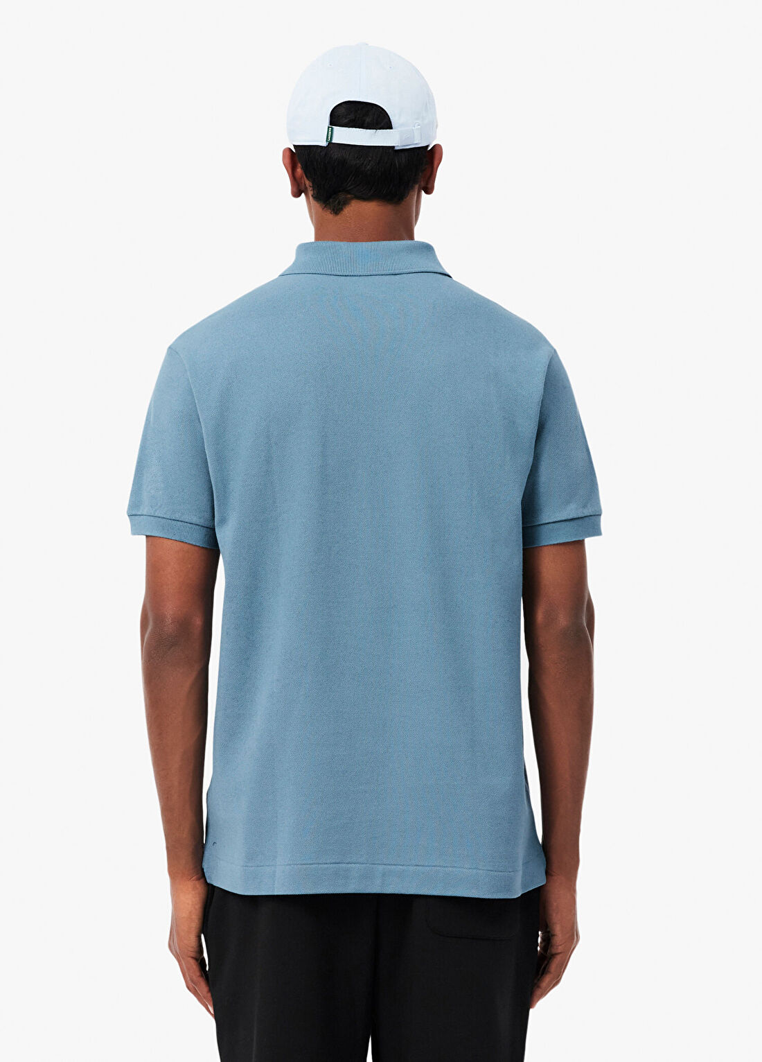 Lacoste L.12.12 Mavi Classic Fit Polo Yaka Kısa Kollu Erkek T-Shirt görsel 3