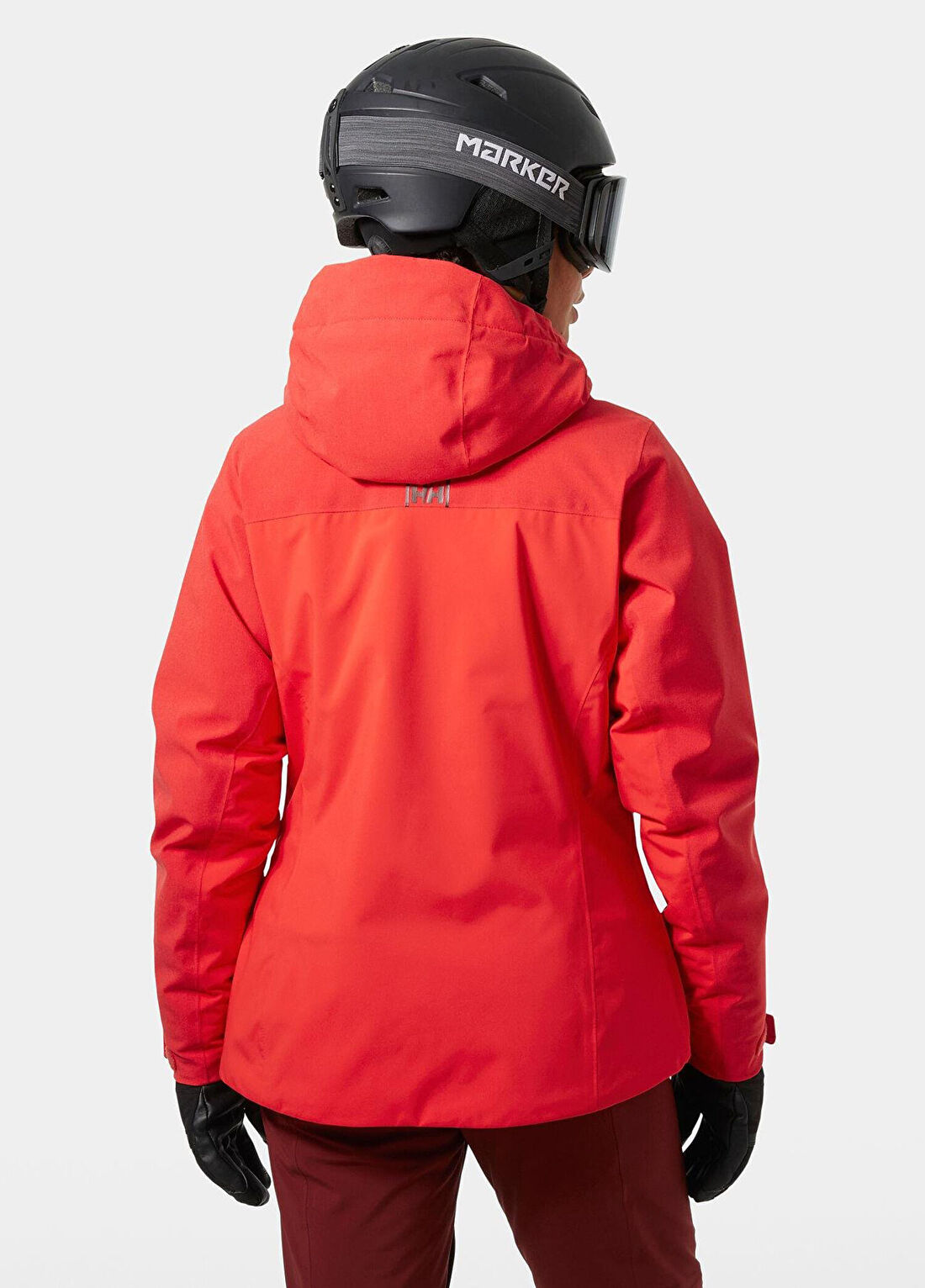 Helly Hansen W Snowplay Alert Red Kapüşonlu Kadın Mont görsel 2