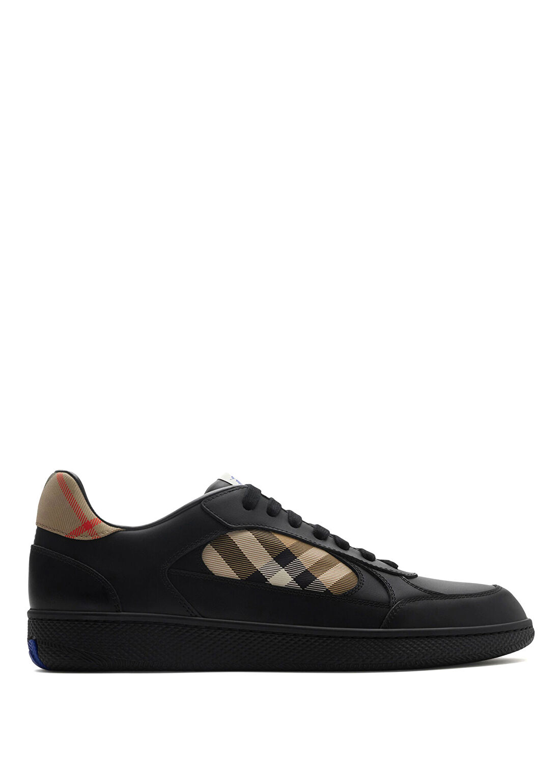 Burberry Mix Leather And Terrace Siyah Deri Erkek Sneaker