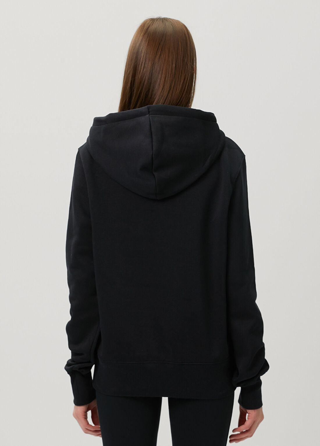 Nike Phoenix Fleece Siyah Kapüşonlu Sweatshirt görsel 4