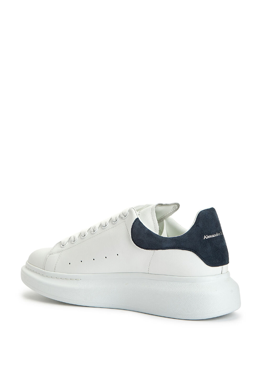 McQueen Oversized Beyaz Gri Erkek Deri Sneaker görsel 3
