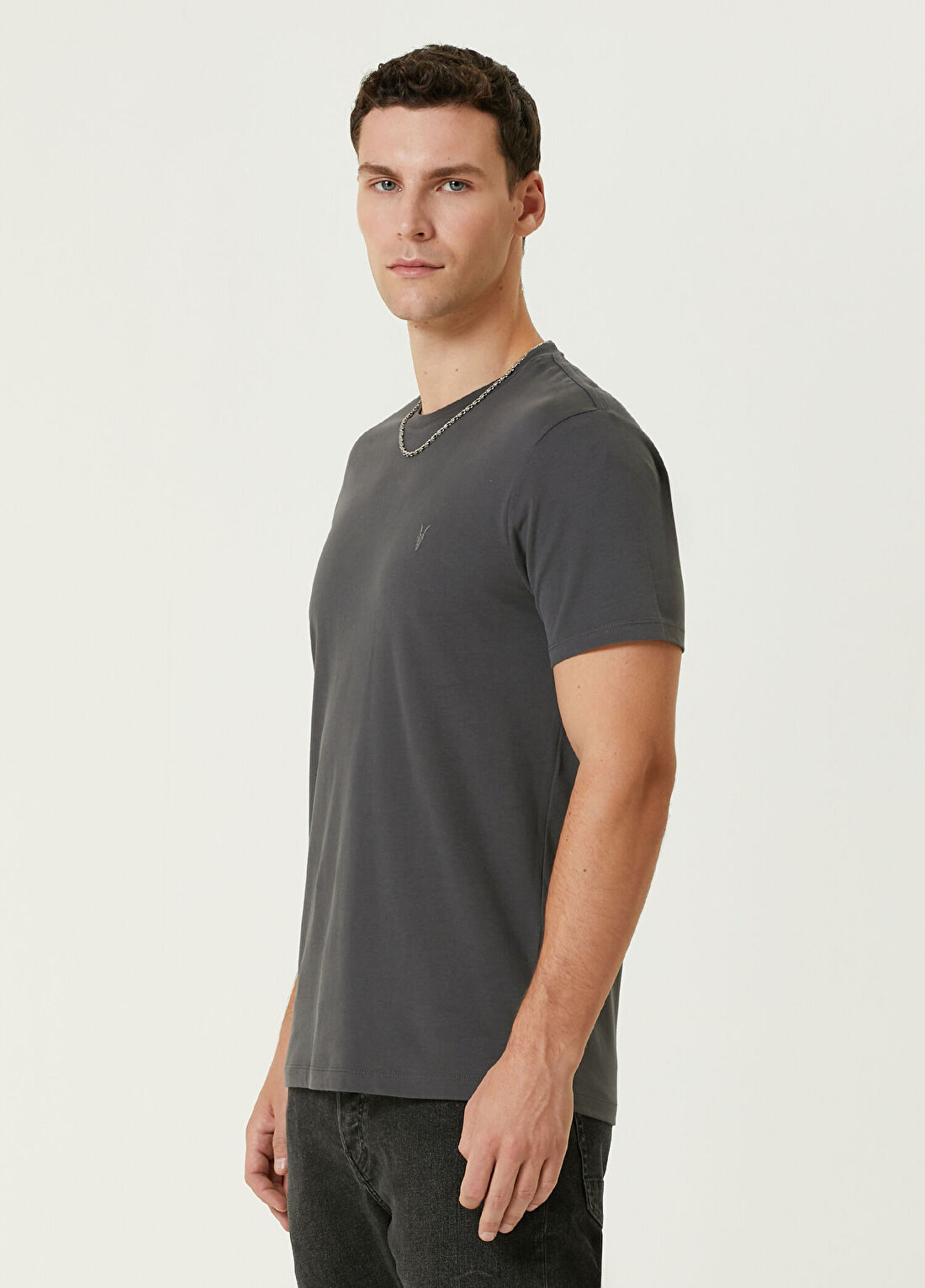 AllSaints Antrasit T-shirt görsel 3