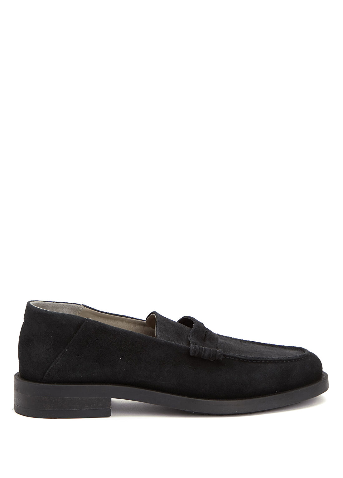 AllSaints Siyah Erkek Süet Loafer