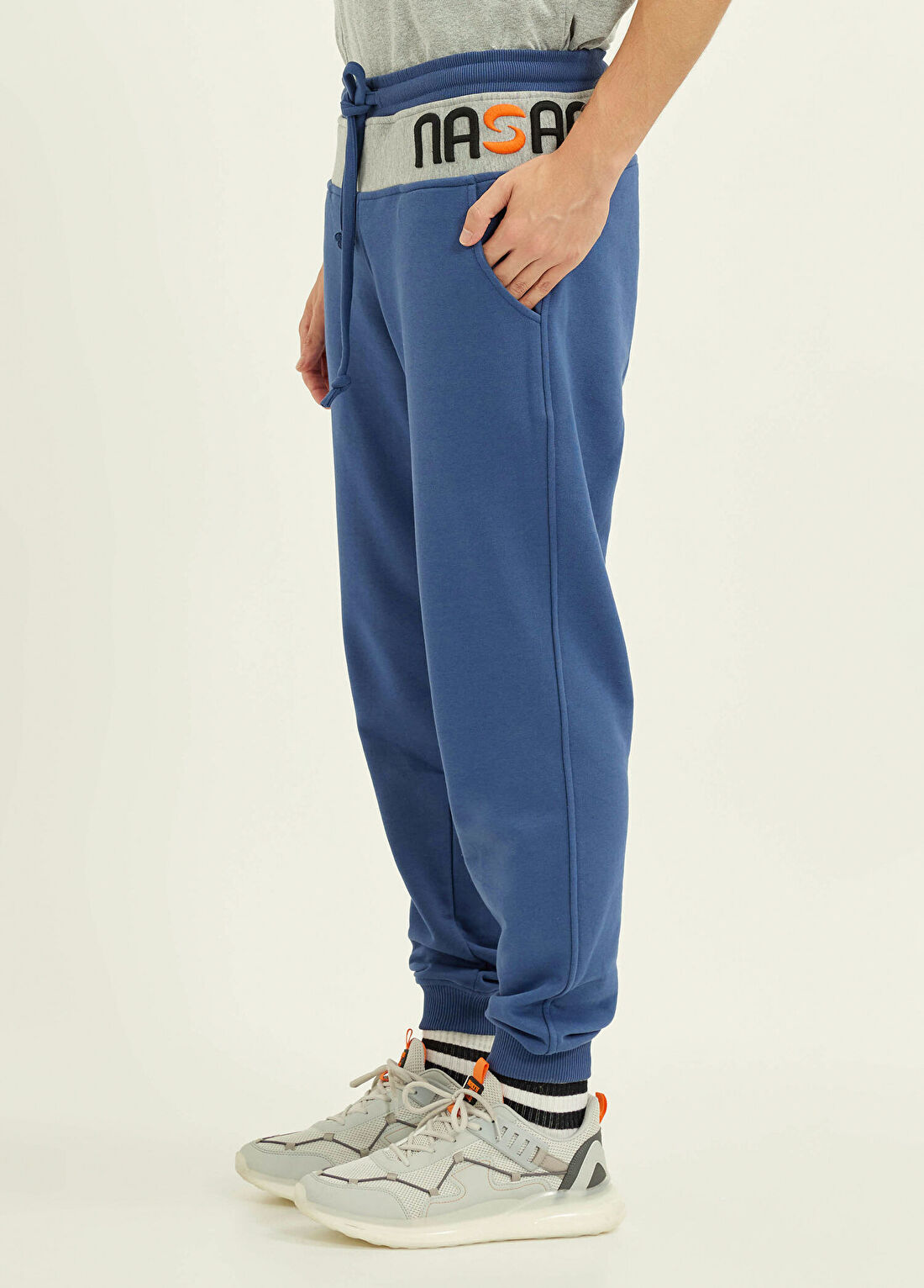 Nasaqu Rebu Jogger İndigo Unisex Eşofman Altı görsel 2