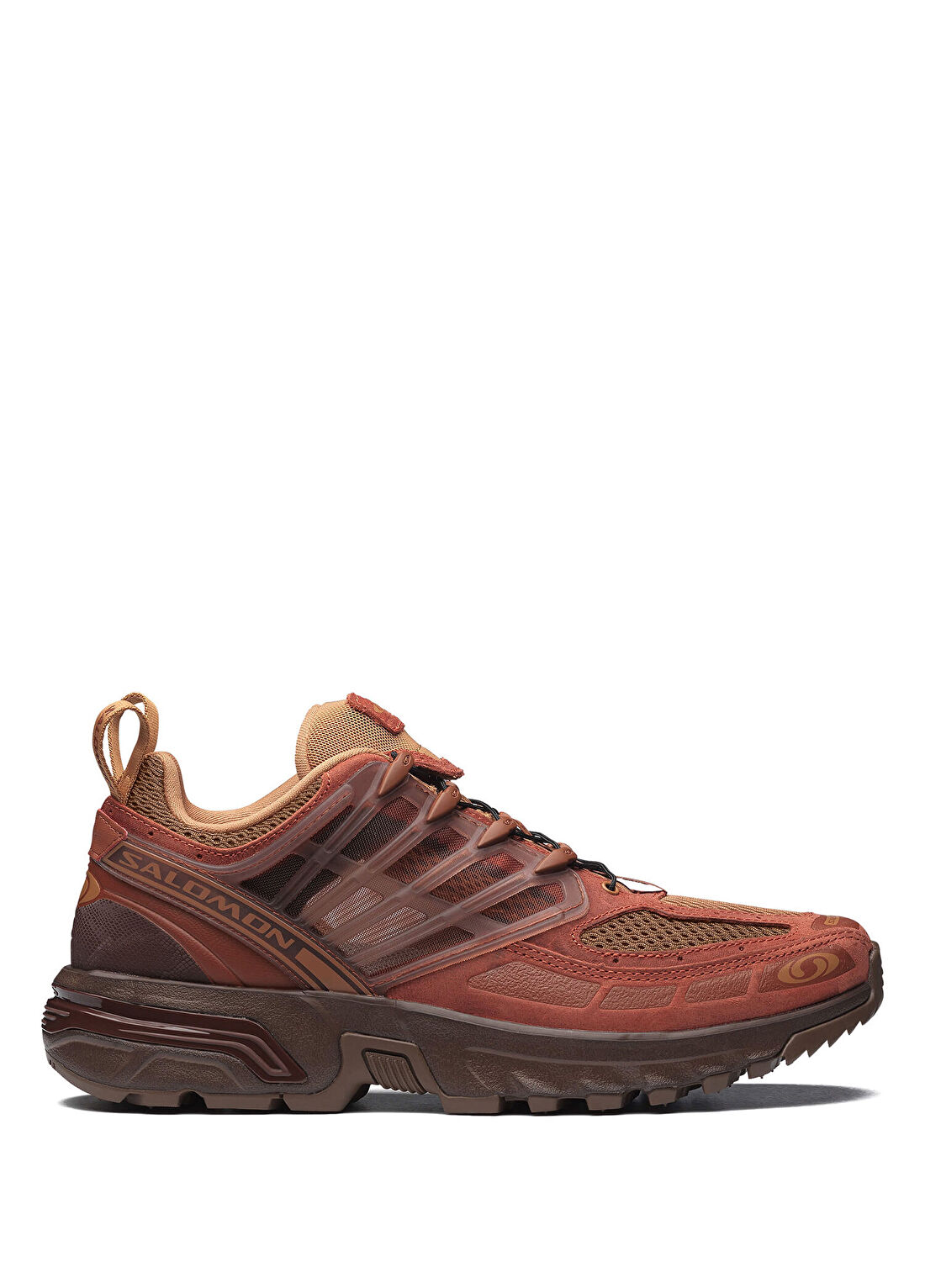 Salomon Acs Pro Red Ashes Pecan Brown Unisex Sneaker