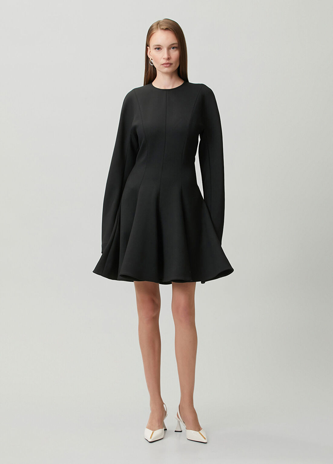 Stella McCartney Siyah Volanlı Mini Elbise