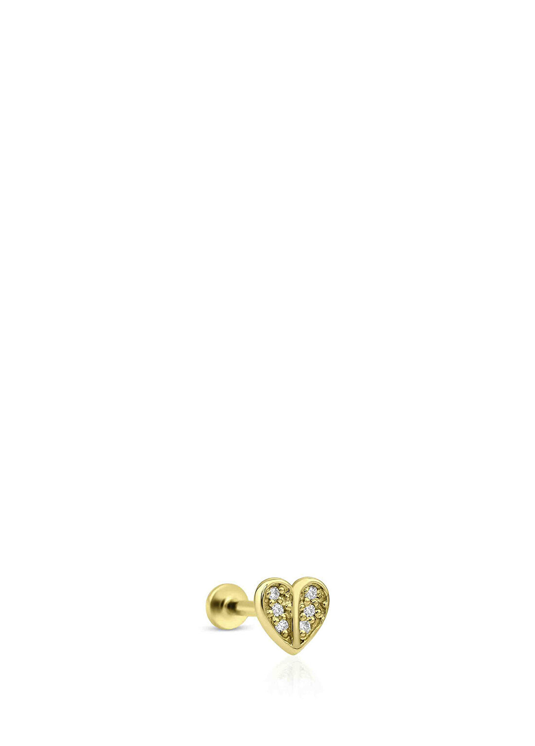 Mov Diamond Tsuki Pırlanta 14 Ayar Altın Kadın Piercing Küpe