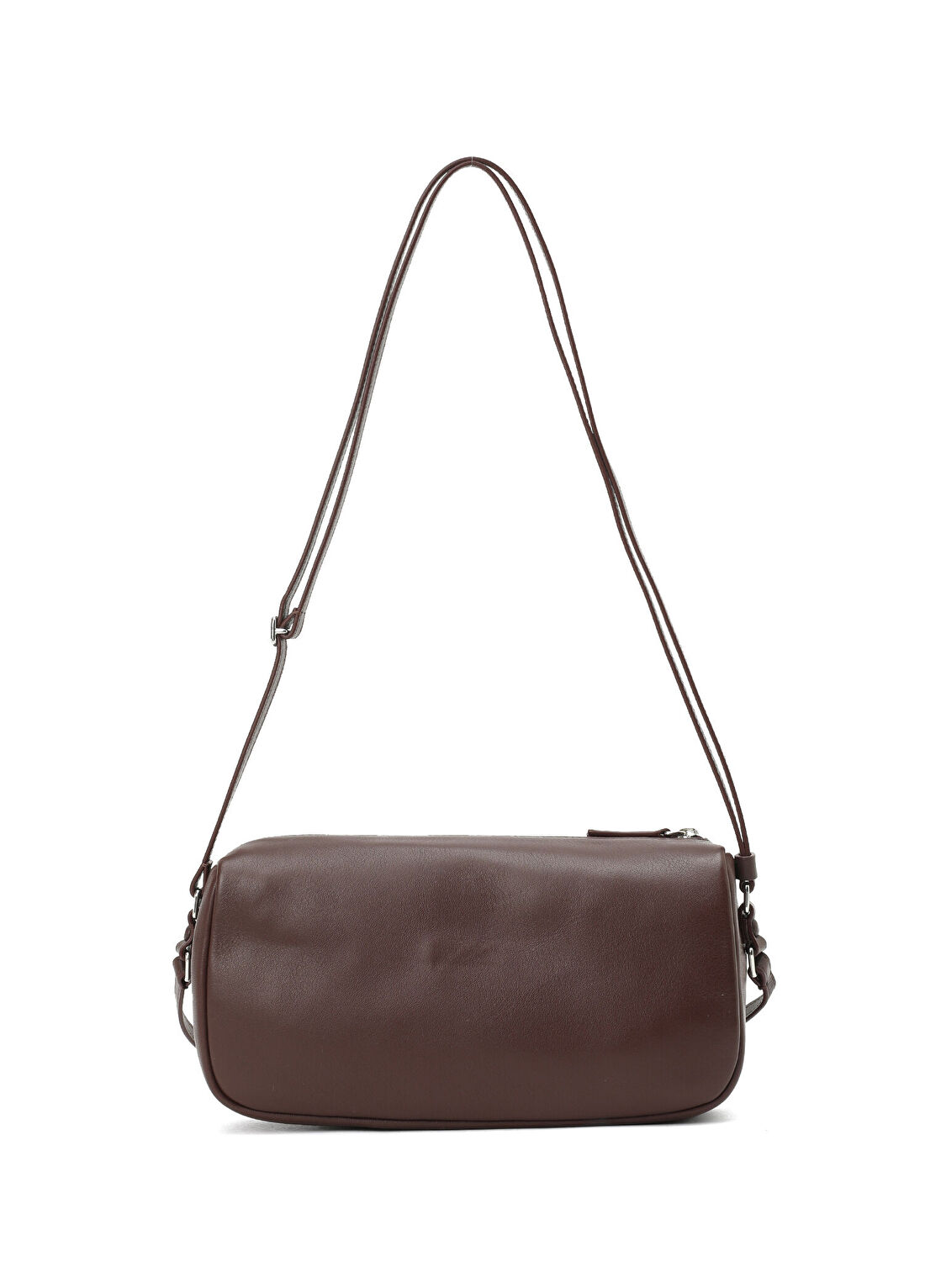 Courreges Smooth Small Bordo Kadın Deri Çanta görsel 4