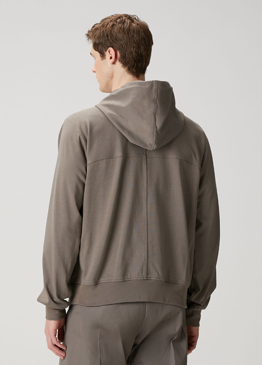 Rick Owens Taba Kapüşonlu Sweatshirt görsel 4