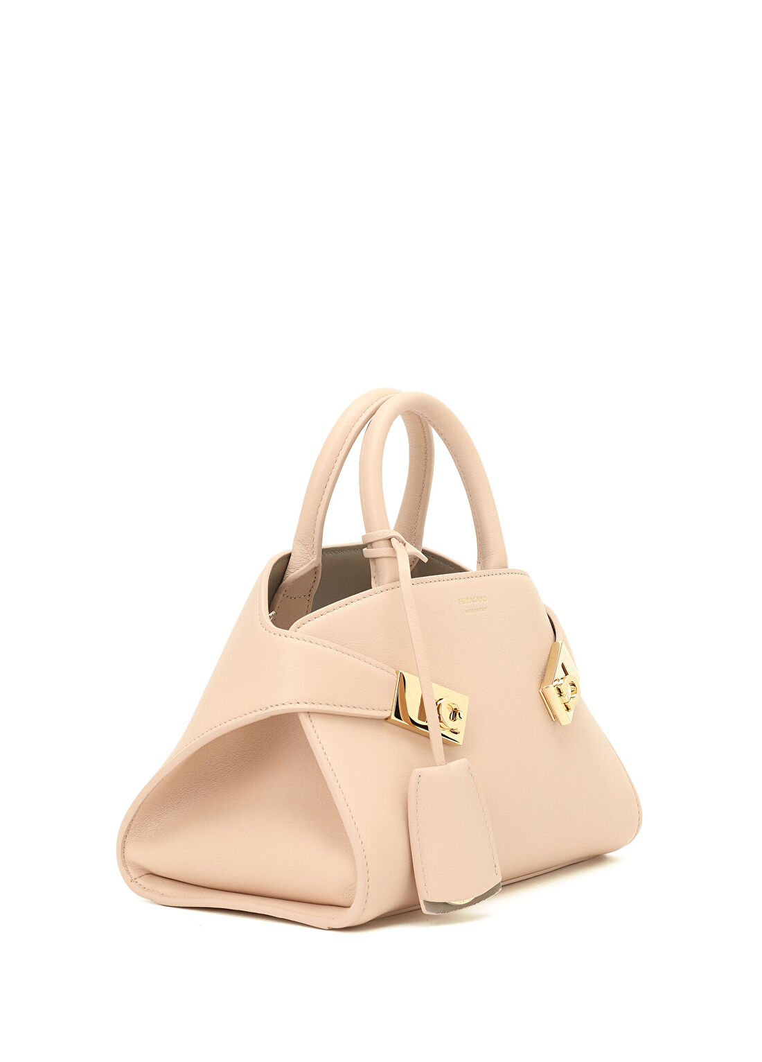 Ferragamo Hug Soft Pudra Kadın Deri Çanta görsel 3