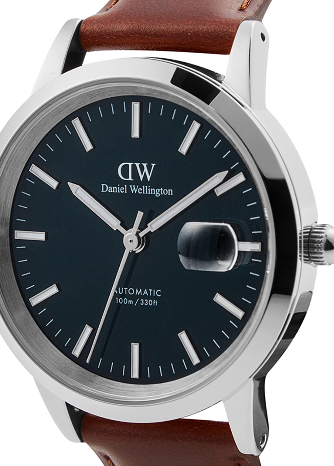 Daniel Wellington DW00600755 Iconic St Mawes Kahverengi Deri Erkek Kol Saati görsel 3