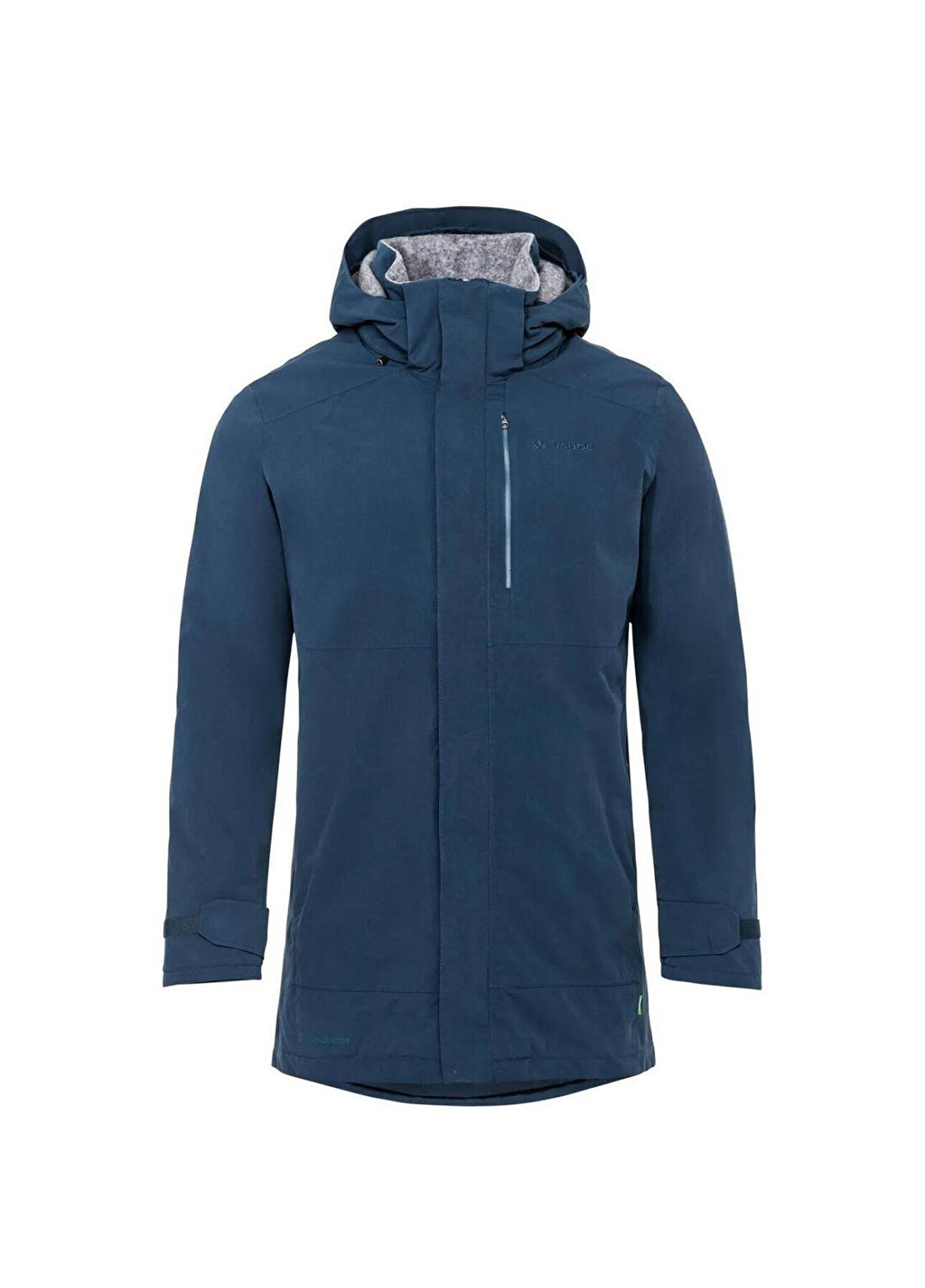 Vaude Idris Wool II Mavi Kapüşonlu Erkek Outdoor Parka