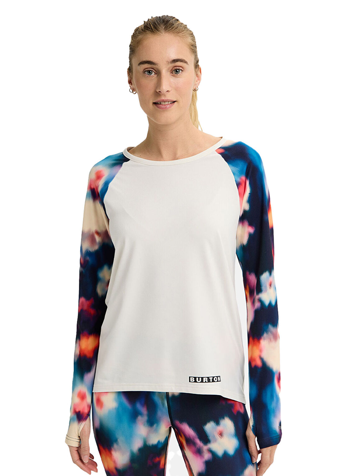Burton Roadie Base Layer Tech Beyaz Uzun Kollu Kadın Üst İçlik