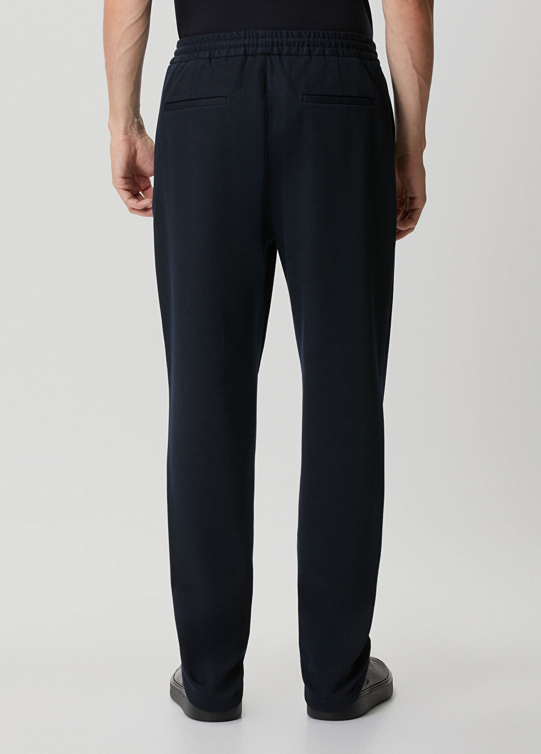 Beymen Collection Lacivert Beli Kordonlu Pilili Pantolon görsel 3