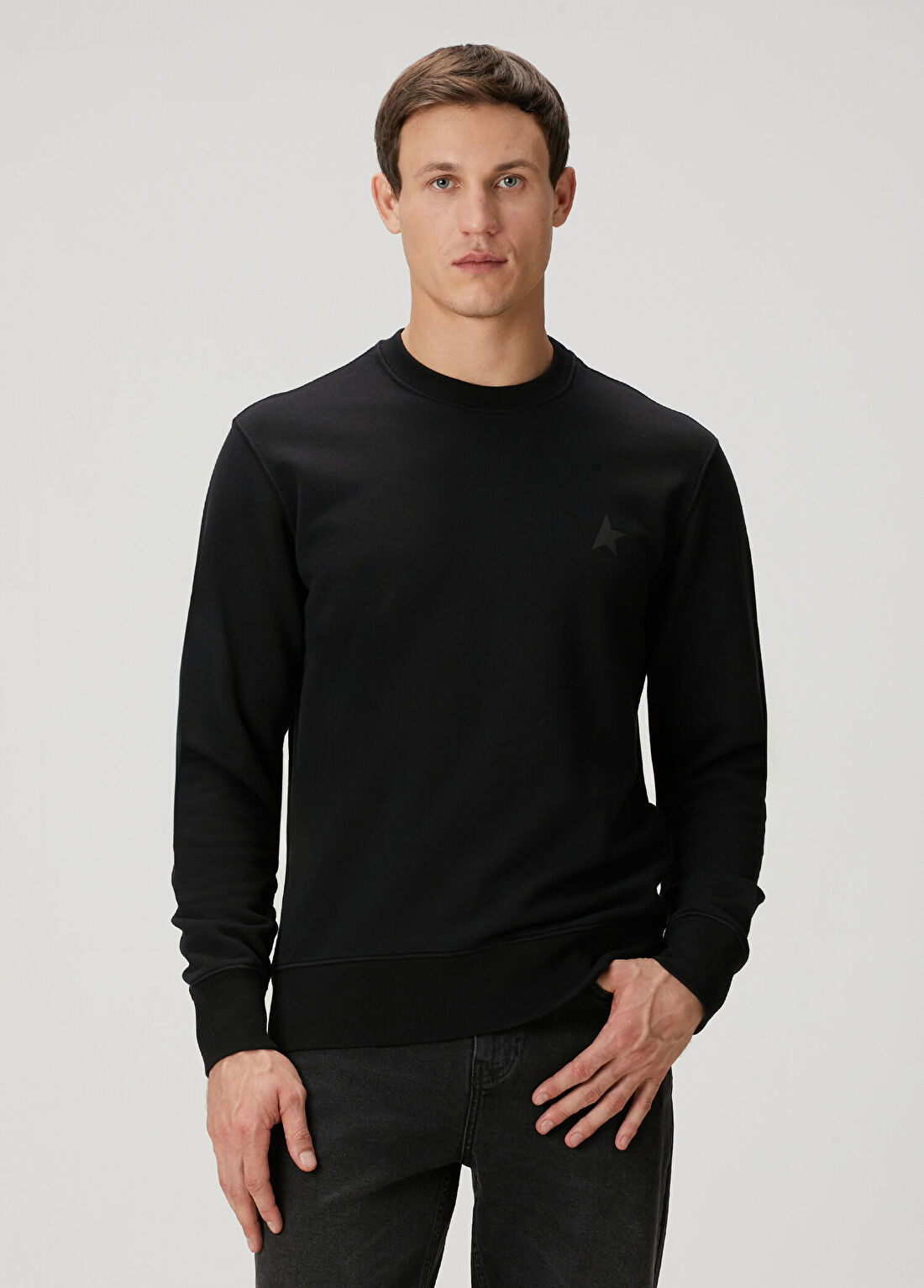 Golden Goose Siyah Logo Detaylı Sweatshirt