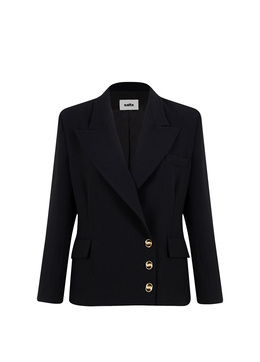 Salta Siyah Oversize Kadın Blazer Ceket
