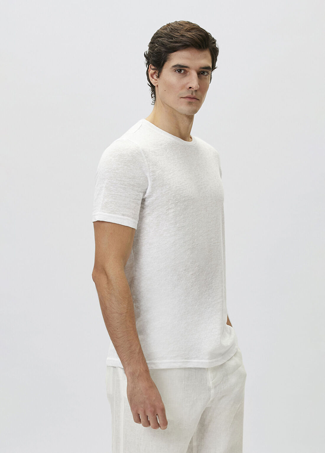 Network Beyaz Basic T-shirt görsel 4