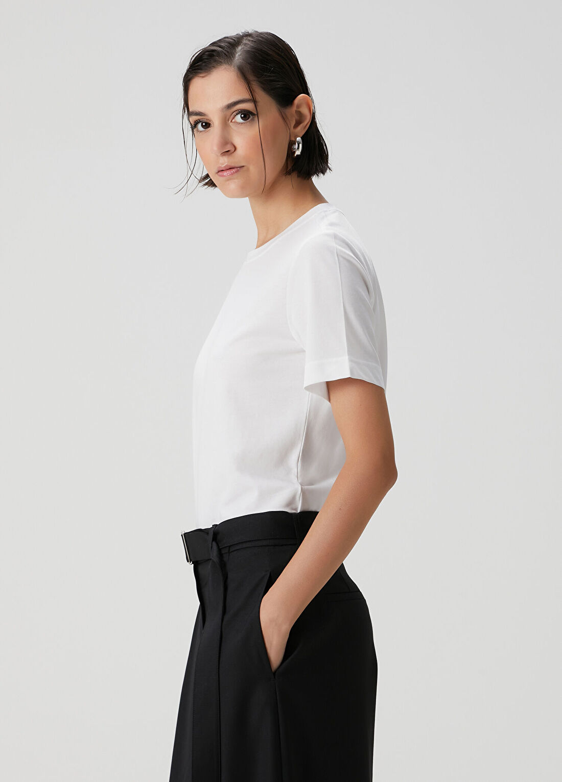 Academia Beyaz T-shirt görsel 4