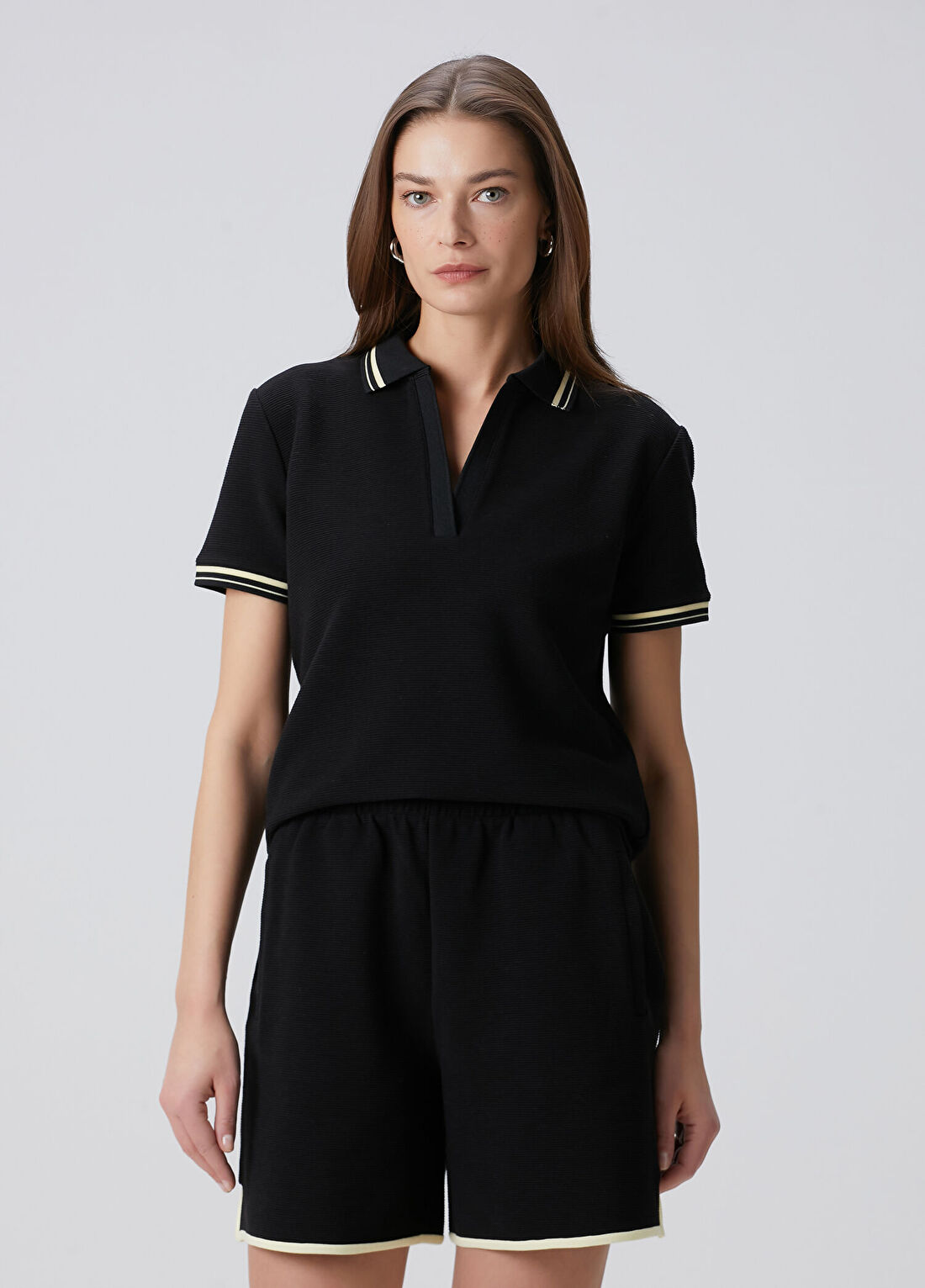 Beymen Collection Siyah Polo T-shirt görsel 4