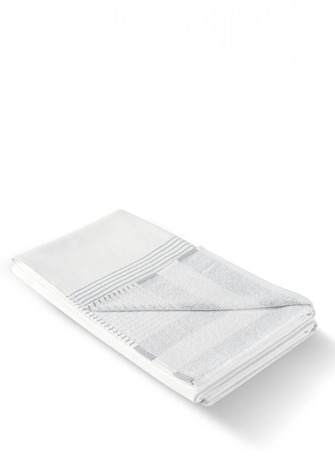 Ren Home Terre Towel Gri Pamuklu Plaj Havlusu 100 x 180 cm görsel 4