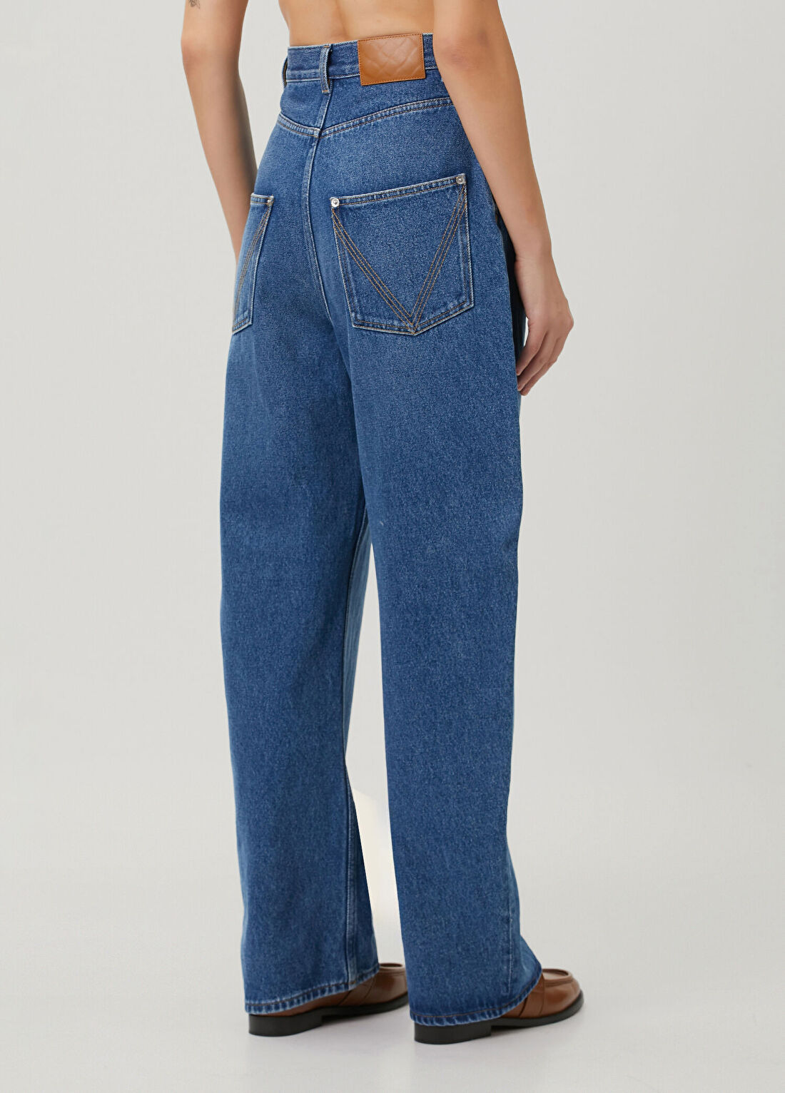 Bottega Veneta Mavi Jean Pantolon görsel 4