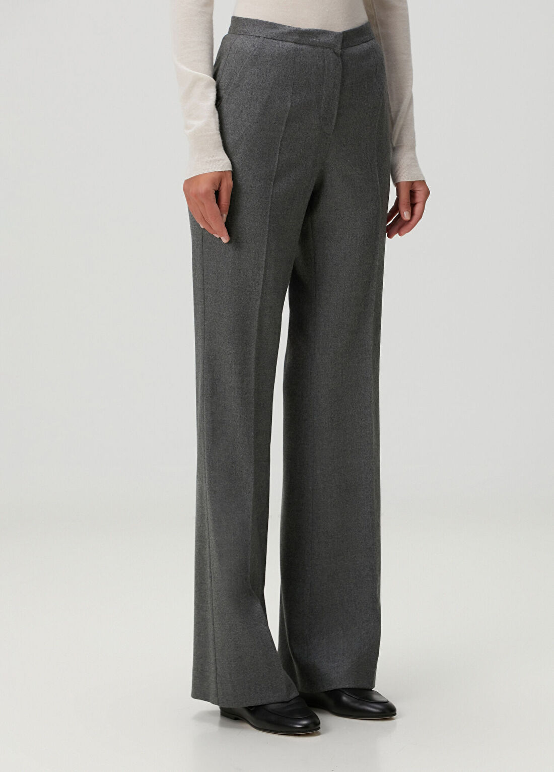 Kiton Gri Yün Pantolon görsel 3