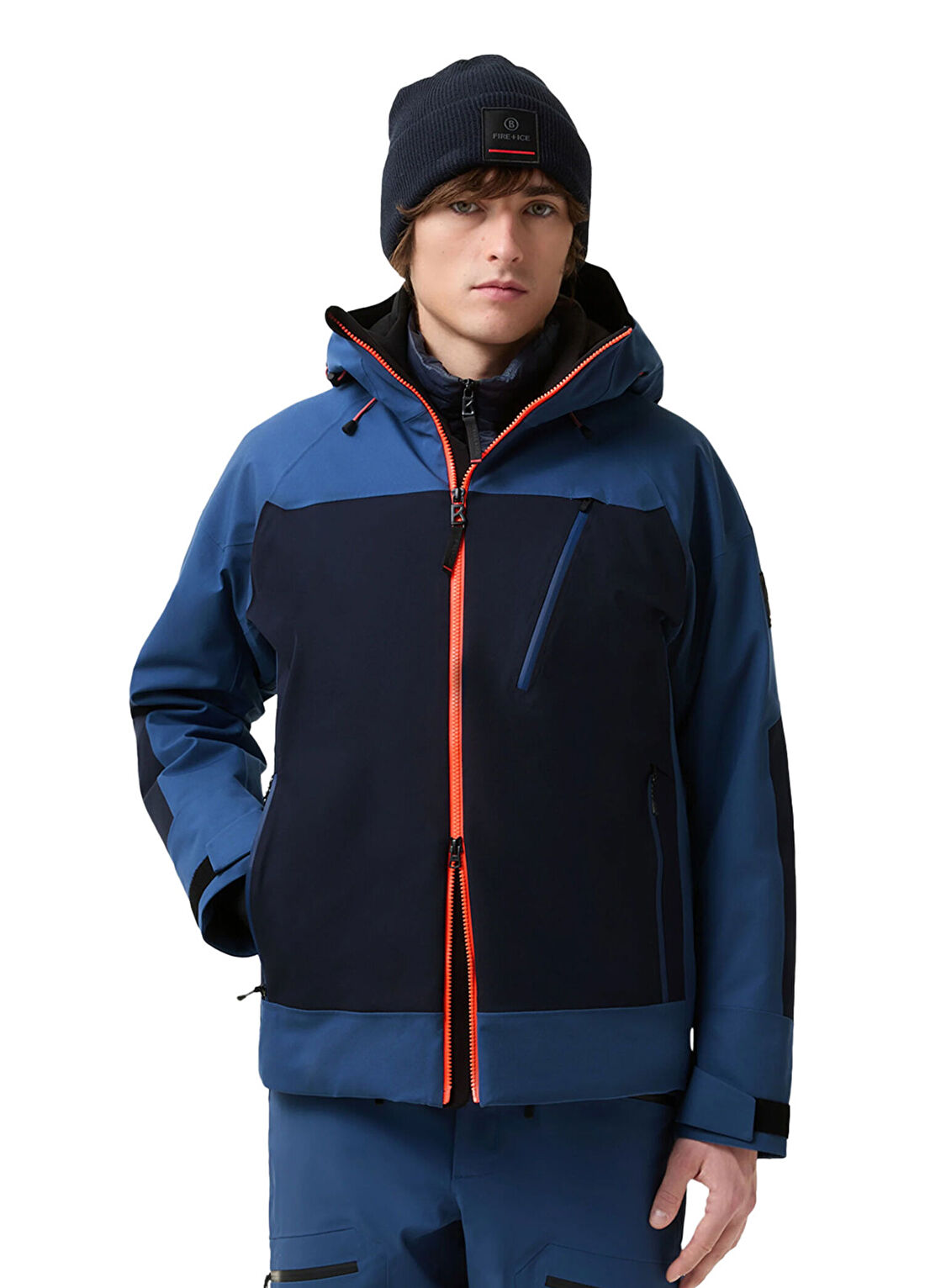 Bogner Fire & Ice TAJO-T Mavi Kapüşonlu Erkek Kayak Montu
